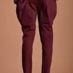 Personalized Premium Men's Breeches | Wine Cotton Riding Pants | Custom-Made Indian Equestrian Style | Comfortable Belt Closure | Being Brothers