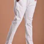 Personalized Premium Men's Breeches | Pure White Cotton Riding Pants | Custom-Made Indian Equestrian Style | Comfortable Belt Closure | Being Brothers