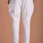 Personalized Premium Men's Breeches | Pure White Cotton Riding Pants | Custom-Made Indian Equestrian Style | Comfortable Belt Closure | Being Brothers