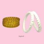 Yellow and White Bangles | Symbolic Accessories for Happiness & New Beginnings