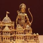 8.3" Pure Brass Ayodhya Ram Mandir Model | Sacred Temple Replica | Divine Architecture