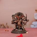 4.5" Pure Brass Panchmukhi Hanuman Idol | Five-Faced Divine Murti | Sacred Grace Statue